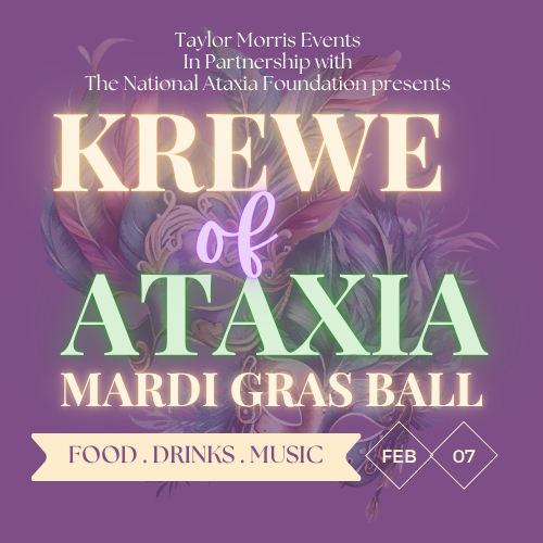 Krewe Of Ataxia Mardi Gras Ball - Baton Rouge, LA - February 7th, 2026 - logo